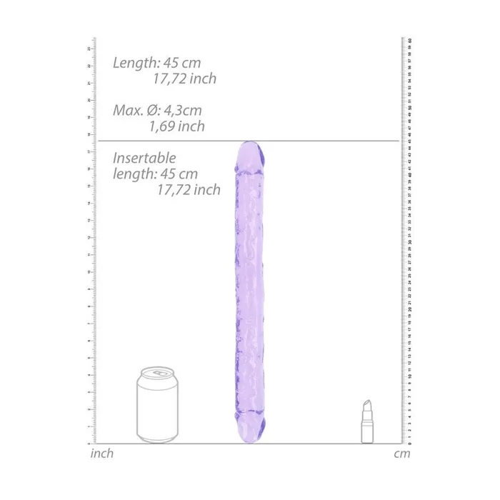 Shots Toys Dildos REALROCK 45 cm Double Dong Purple Purple 45 cm 18 Double Dong Shots Toys Dildos REALROCK 45 cm Double Dong Purple Purple 45 cm 18 Double Dong