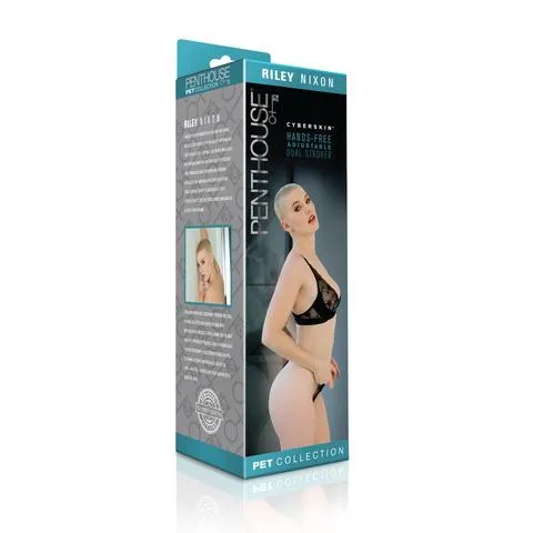 Penthouse Pet Cyberskin Riley Hands Free Adjustable Stroker Riley Nixon Topco Male Sex Toys Penthouse Pet Cyberskin Riley Hands Free Adjustable Stroker Riley Nixon Topco Male Sex Toys