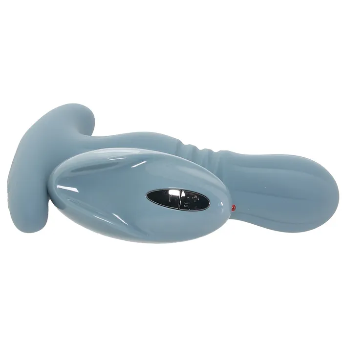Renegade Gemini Thrusting Anal Plug with Remote in Grey ns novelties Male Sex Toys