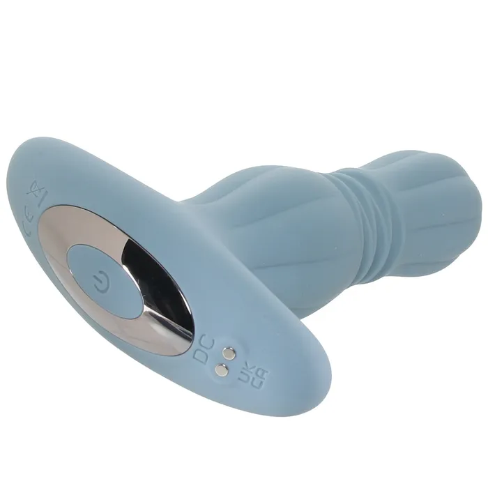 Renegade Gemini Thrusting Anal Plug with Remote in Grey ns novelties Male Sex Toys