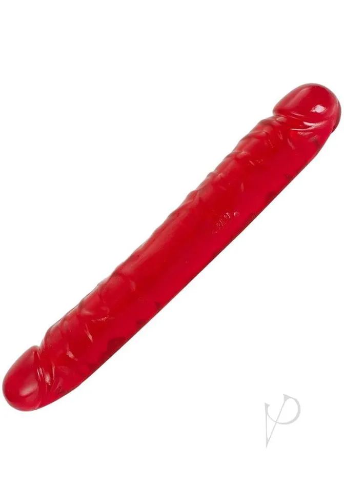 Vivid Essentials Double Dildo 12 inches Red Doc Johnson Enterprises Dildos