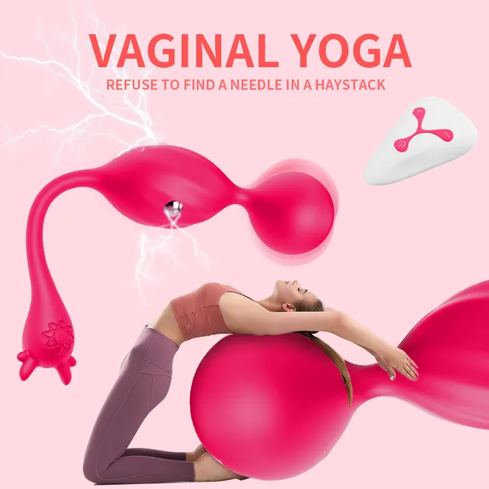 honeysx Male Sex Toys Yoga electric shock pussy ball deep palace yoga shrink ball remote control