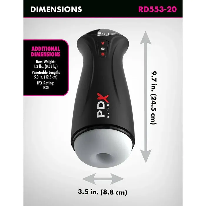 PDX Brands Male Sex Toys PDX Elite FapGasm Frosted PDX Brands Male Sex Toys PDX Elite FapGasm Frosted