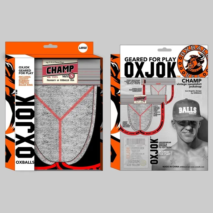 Champ Vintage Sweatshirt Jockstrap Gray Heather Xl OXJok Male Sex Toys Champ Vintage Sweatshirt Jockstrap Gray Heather Xl OXJok Male Sex Toys