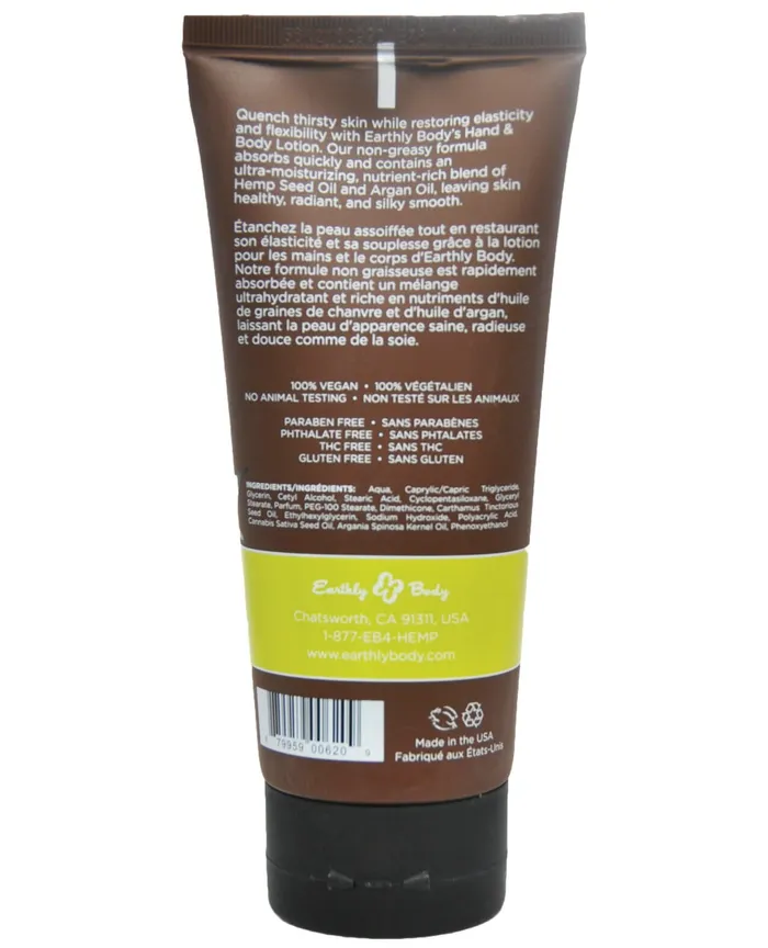 Earthly Body Nag Champa Hemp Seed Lotion 7 oz EARTHLY BODY Female Sex Toys