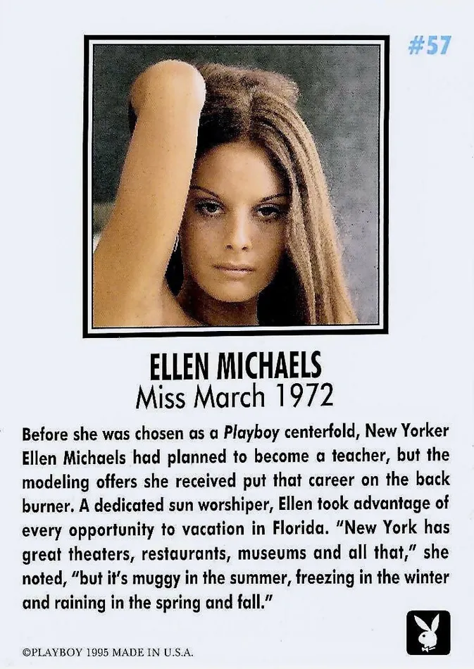 Greenthunderbirds Cards Couples Playboy March Edition 57 Ellen Michaels