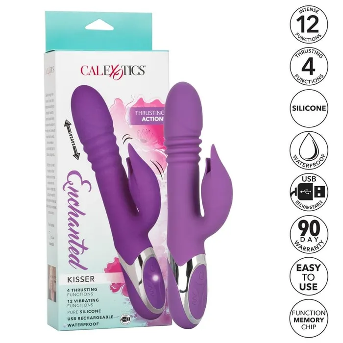 CALEXOTICS Female Sex Toys Calexotics Enchanted Kisser Rabbit Vibrator