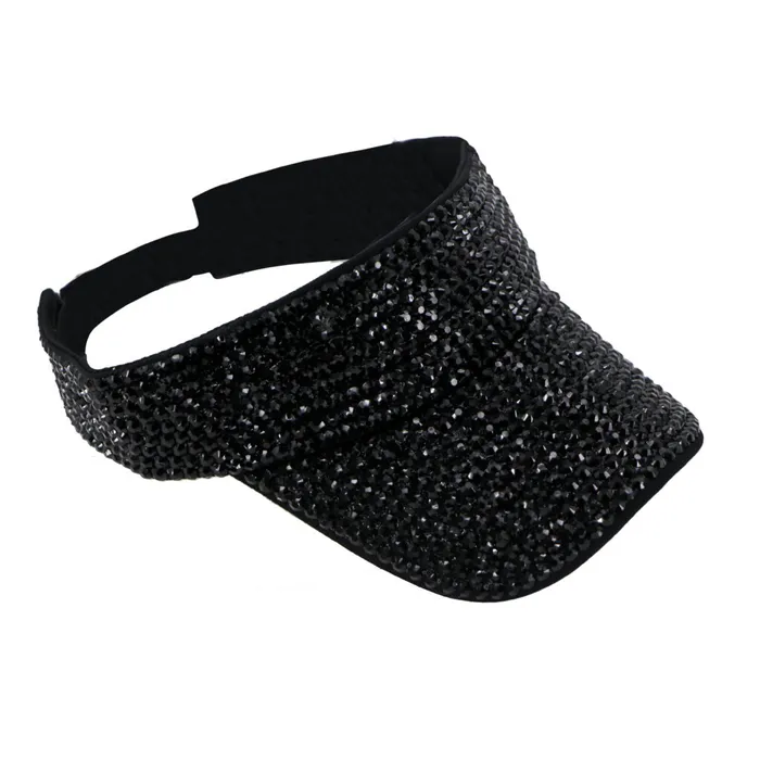 Western Fashion Vibrators Rhinestone Visor Hat
