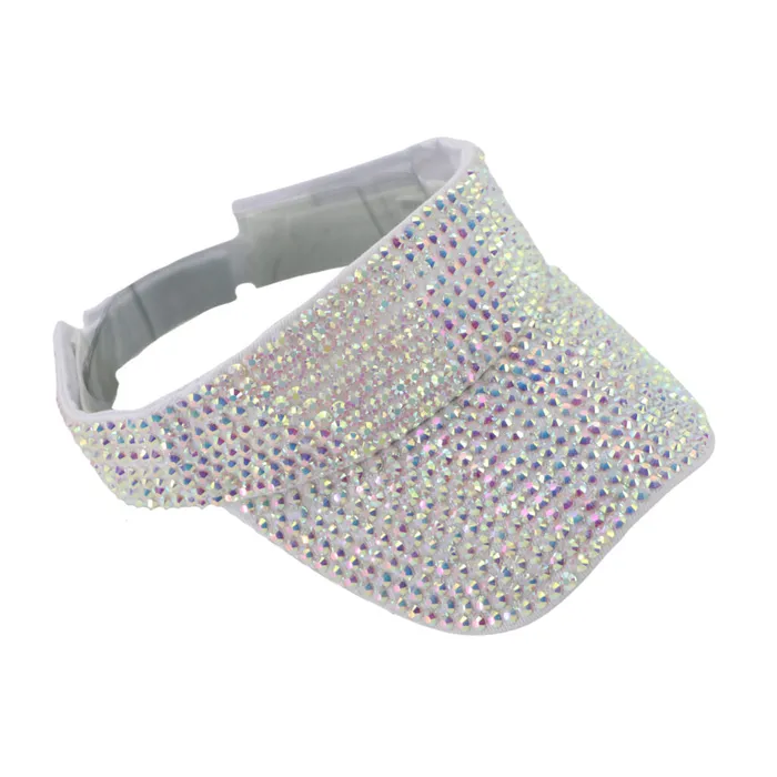 Western Fashion Vibrators Rhinestone Visor Hat