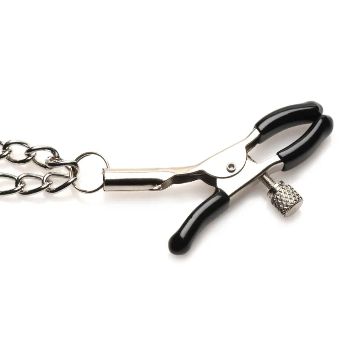 Master Series Female Sex Toys Double Chain Nipple Clamps