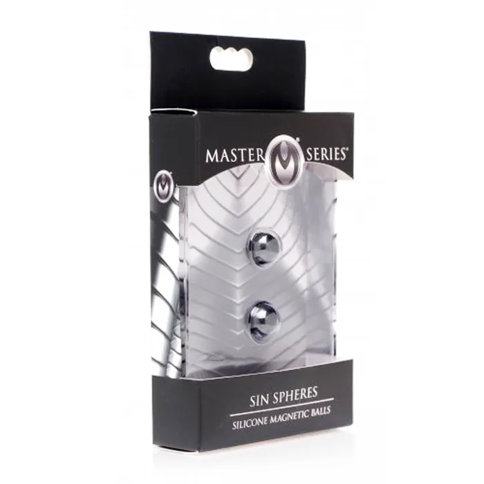 Master Series Sin Spheres Silicone Magnetic Ball Clamps Master Series Male Sex Toys