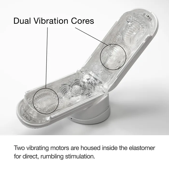 Tenga Male Sex Toys White Flip Zero Gravity Vibrating Masturbator