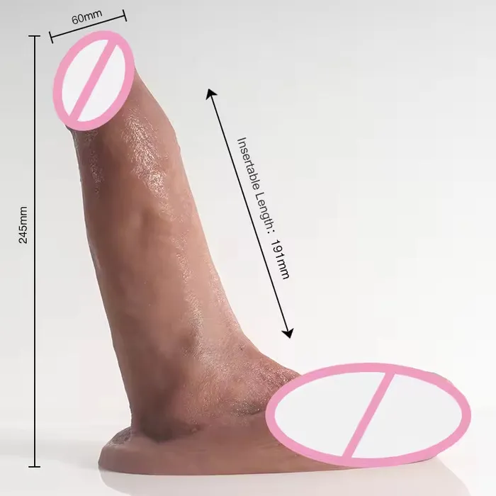 Domlust Anal Realistic Dildos Butt Plug Lifelike Big Girth Silicone Anal Dildo Female Sex Toys