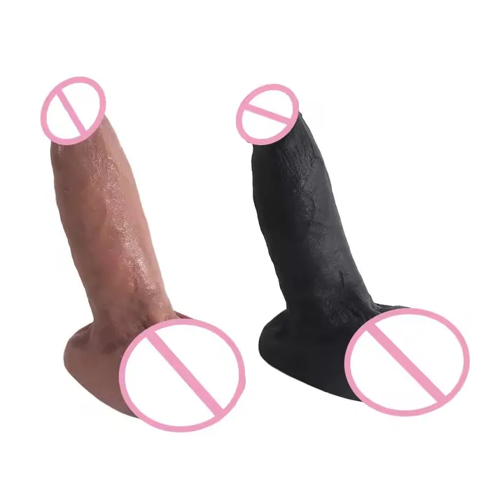 Domlust Anal Realistic Dildos Butt Plug Lifelike Big Girth Silicone Anal Dildo Female Sex Toys
