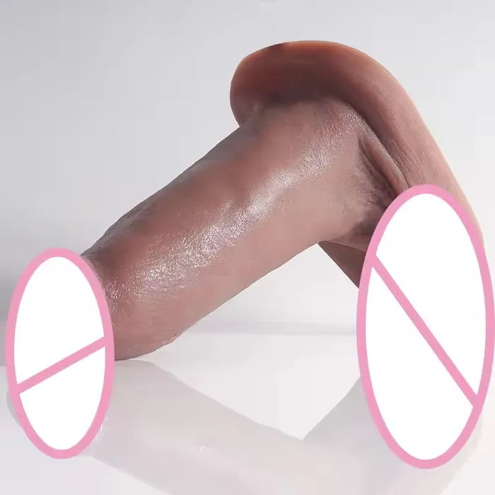 Domlust Anal Realistic Dildos Butt Plug Lifelike Big Girth Silicone Anal Dildo Female Sex Toys