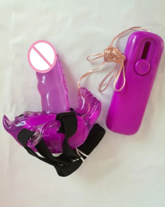 Female Sex Toys eprolo Wearable Butterfly Dildo Vibrator